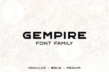 Gempire Font free download – Serif font preview
