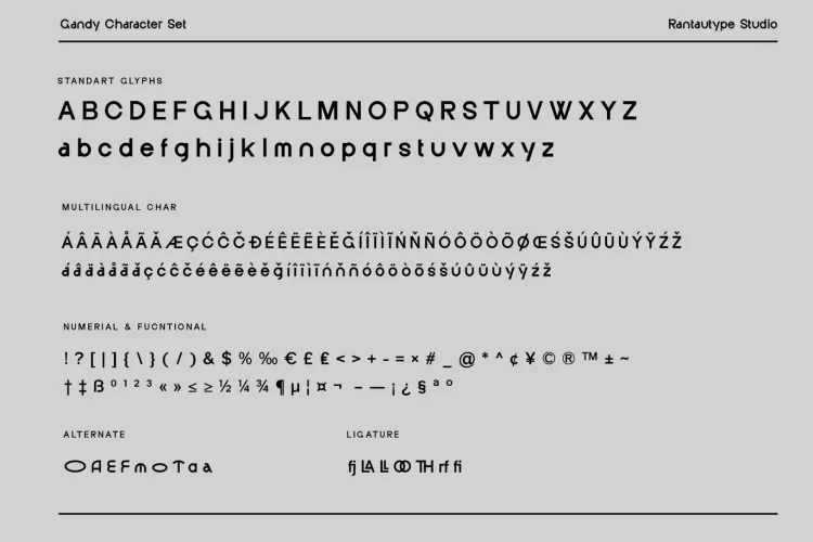 Gendy Font preview 6 – Sans Serif Fonts font sample