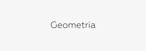 Geometria Font preview 2 – Sans Serif Fonts font sample