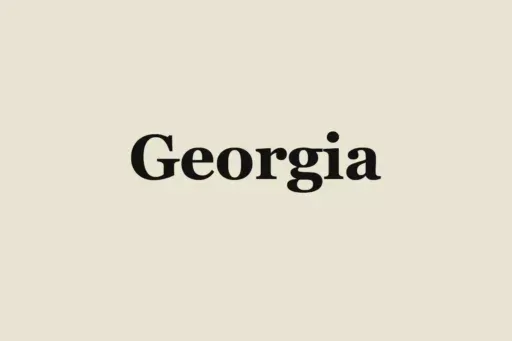 Georgia Font preview 5 – Serif Fonts font sample
