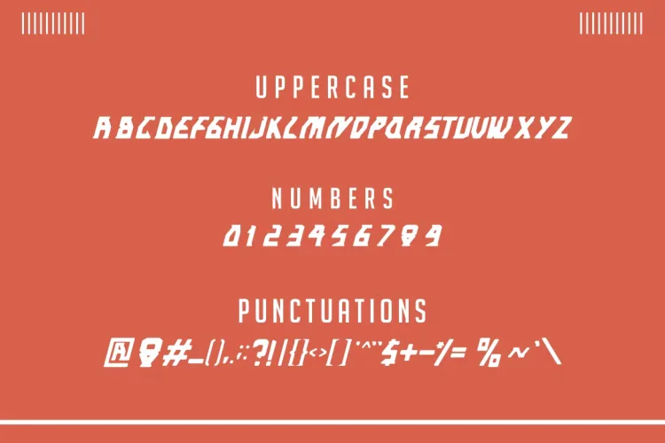Gercep modern Font preview 2 – Sans Serif Fonts font sample