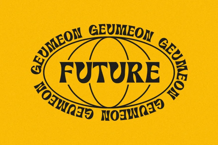 Geumeon – Groovy Display Font preview 2 – Display Fonts font sample