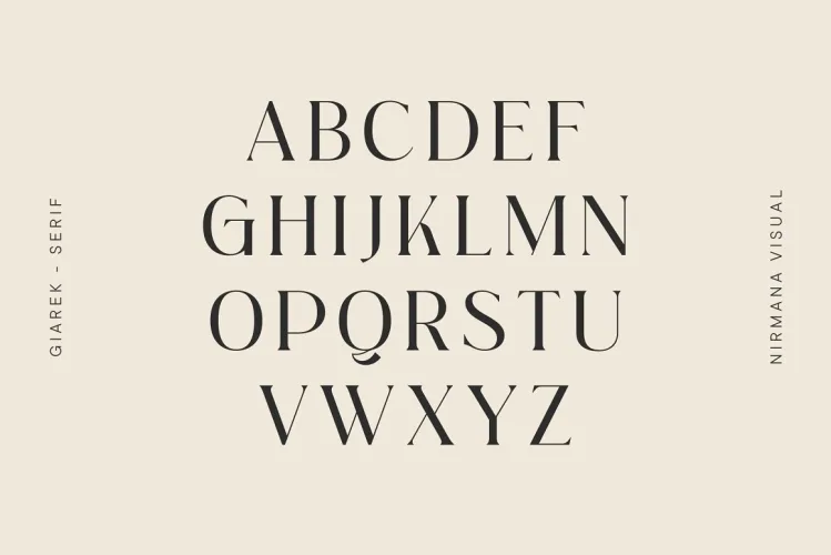 Giarek – Ligature Serif Font preview 4 – Serif Fonts font sample