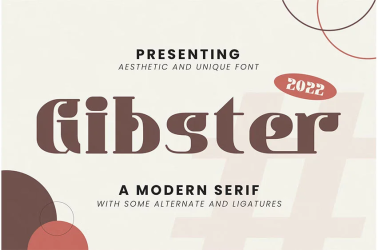 Gibster Font free download – similar font preview