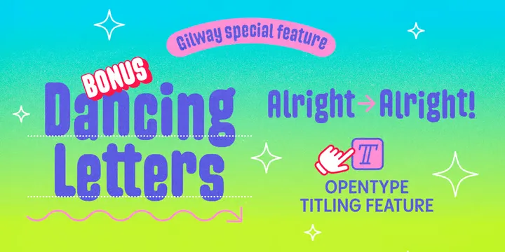 Gilway Font Family preview 1 – Font Family font sample