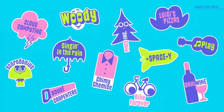 Gilway Font Family preview 2 – Font Family font sample