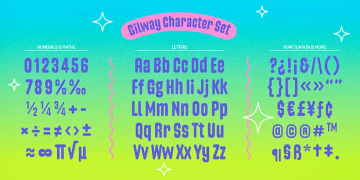 Gilway Font Family preview 6 – Font Family font sample