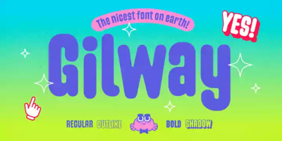 Gilway Font Family free download – Playful font preview