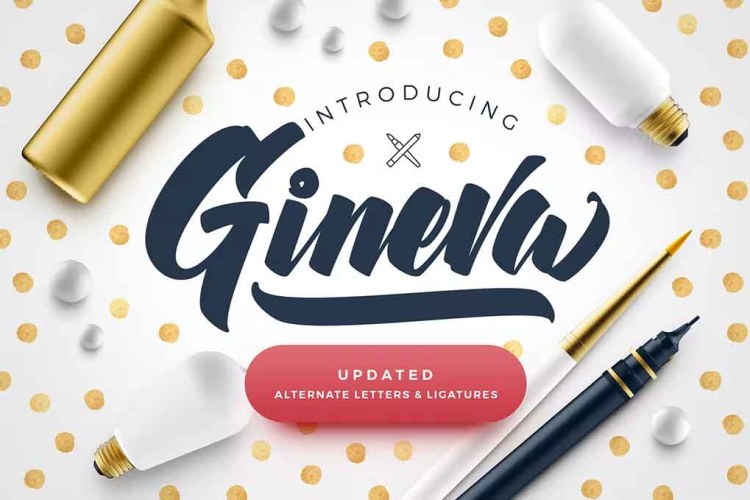 Gineva Script Font free download preview 3 – Script And Handwritten font