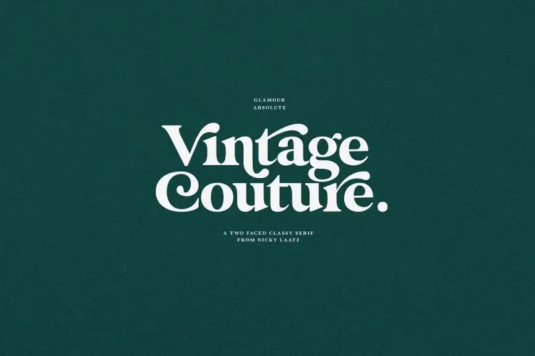 Glamour Absolute Font preview 2 – Serif Fonts font sample