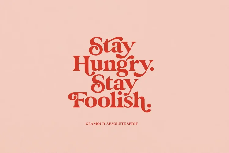 Glamour Absolute Font preview 7 – Serif Fonts font sample