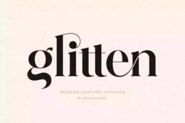 Glitten Font free download – Classic font preview