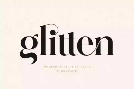 Glitten Font preview 4 – Serif Fonts font sample