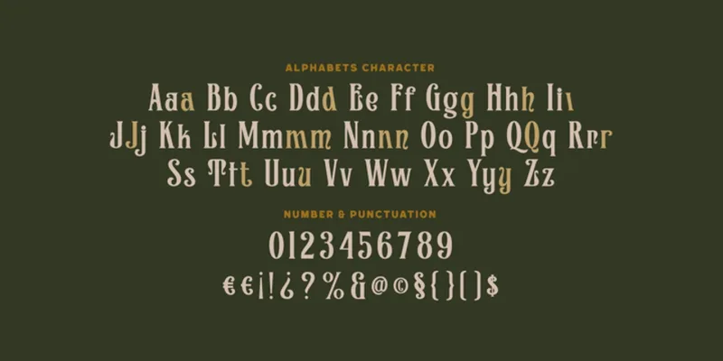 Gods Eunorak Font preview 4 – Display Fonts font sample