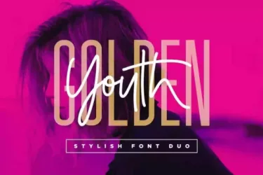 Golden Youth Font free download – Script And Handwritten preview