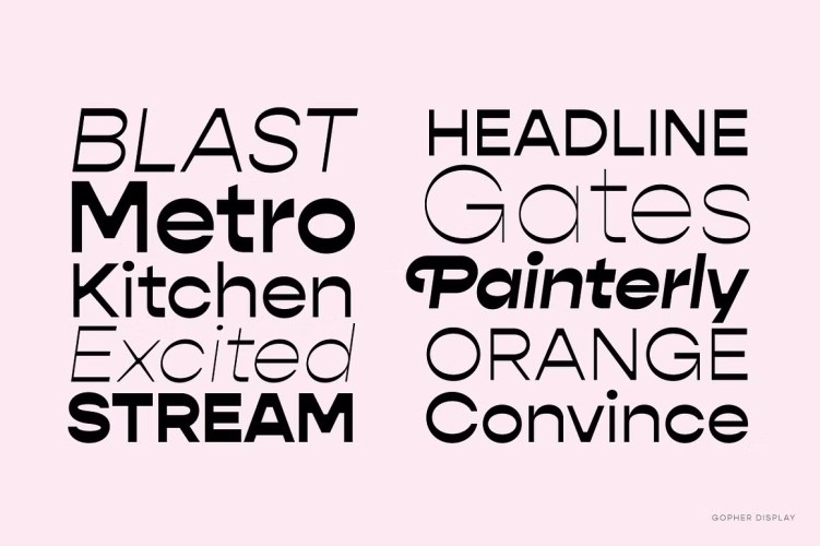Gopher Font free download preview 3 – Font Family font