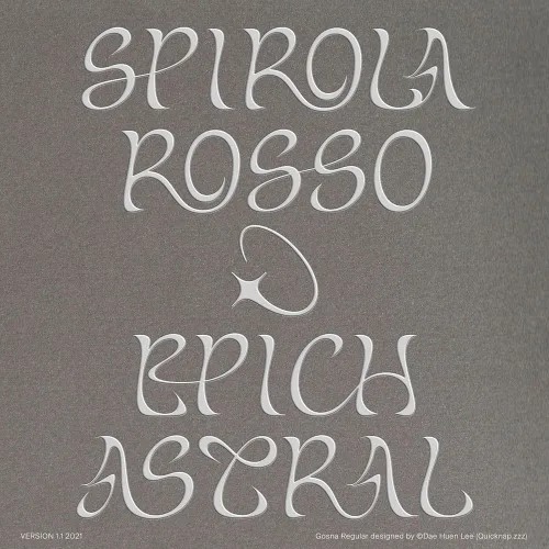Gosna Font preview 9 – Display Fonts font sample