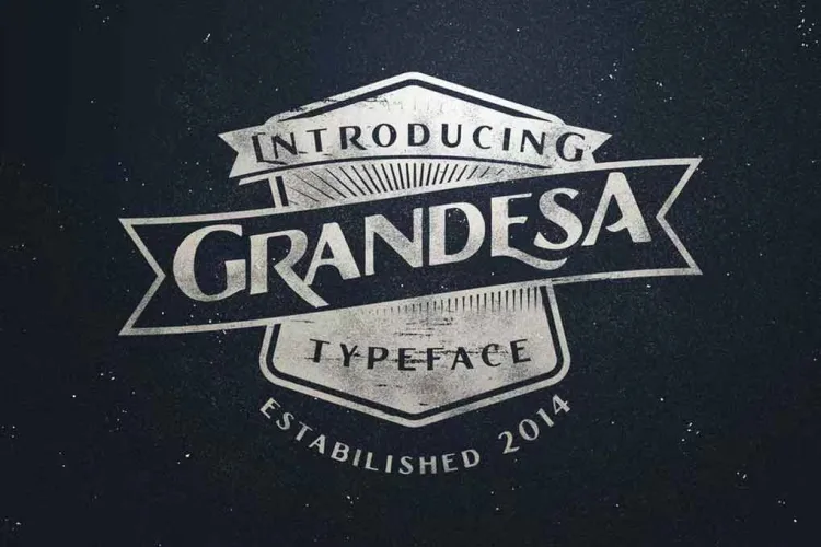 Grandesa Typeface Font preview 3 – Serif Fonts font sample