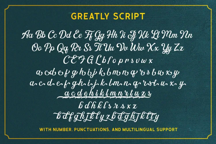 Greatly Font preview 5 – Serif Fonts font sample