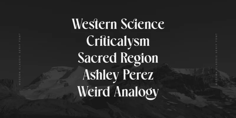 Grindale Font preview 3 – Modern Fonts font sample