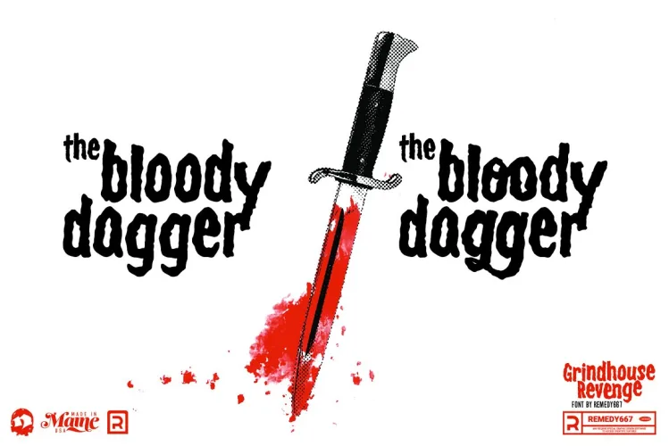 Grindhouse Revenge Font preview 1 – Display Fonts font sample