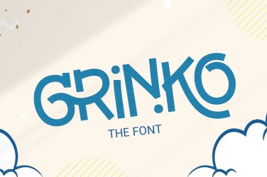 Grinko Font free download – Retro font preview