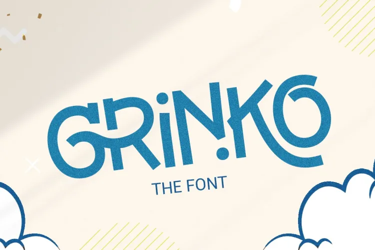 Grinko Font preview 6 – Decorative Fonts font sample