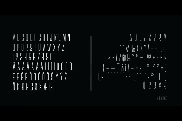 Gumok Font preview 4 – Sans Serif Fonts font sample