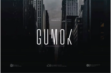 Gumok Font free download – Sans Serif Fonts font preview