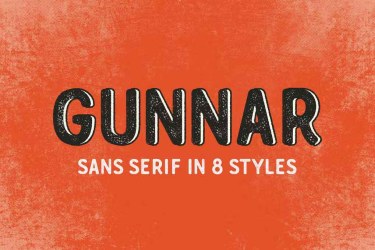 Gunnar Font free download – Serif font preview