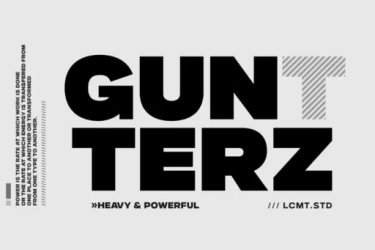 Gunterz Font free download – Sans Serif Fonts font preview