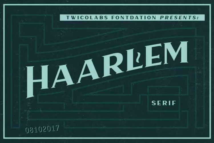 Haarlem Serif Font preview 3 – Serif Fonts font sample