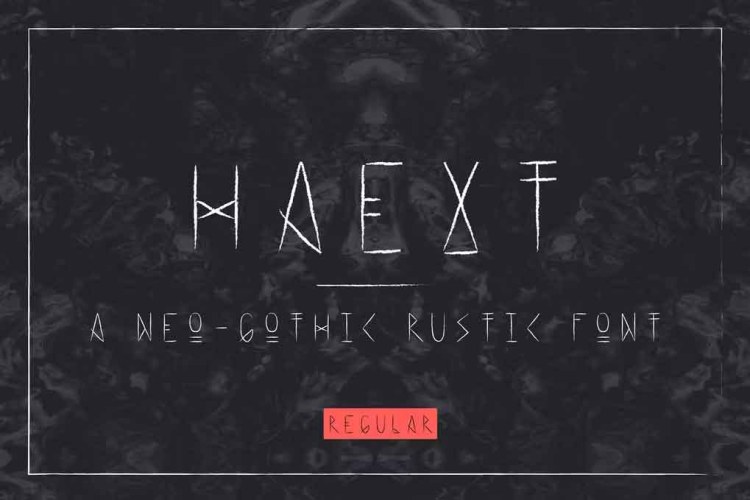 Haext Regular Font free download preview 3 – Decorative Fonts font