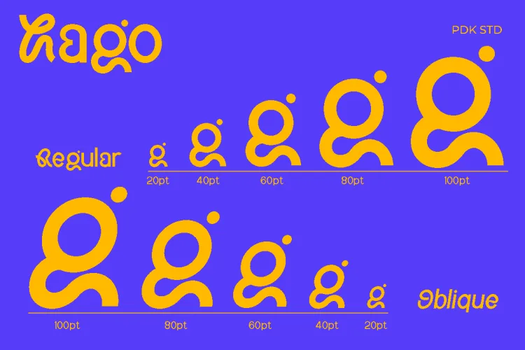 Hago Font preview 1 – Display Fonts font sample