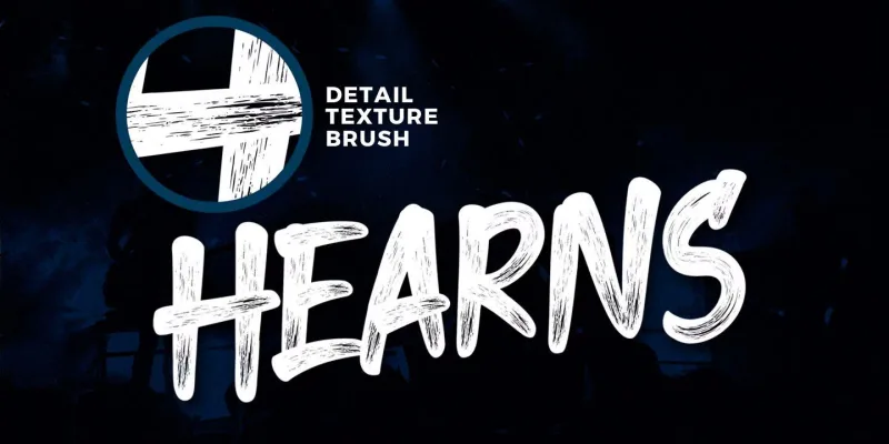 Hearns Font preview 2 – Brush Fonts font sample