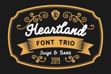 Heartland Font free download – Branding font preview