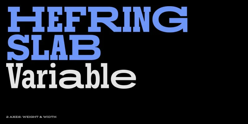 Hefring Slab Variable Font Family preview 5 – Slab Serif Fonts font sample