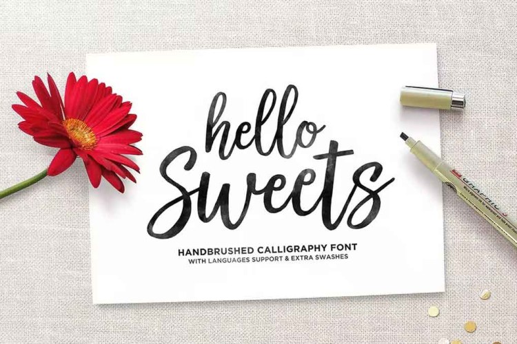 Hello Sweets Script Font free download preview 3 – Script And Handwritten font