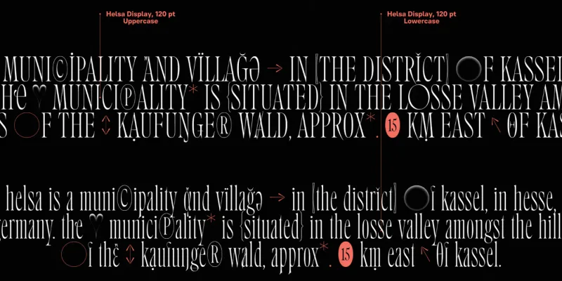 Helsa Display Font preview 2 – Serif Fonts font sample