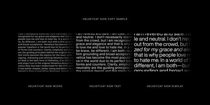 Helvetica Now Font preview 3 – Sans Serif Fonts font sample