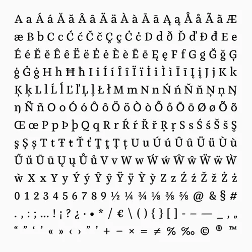 Henk Work Font preview 3 – Serif Fonts font sample