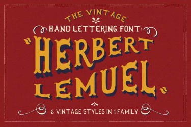 Herbert Lemuel Font free download – Bold font preview