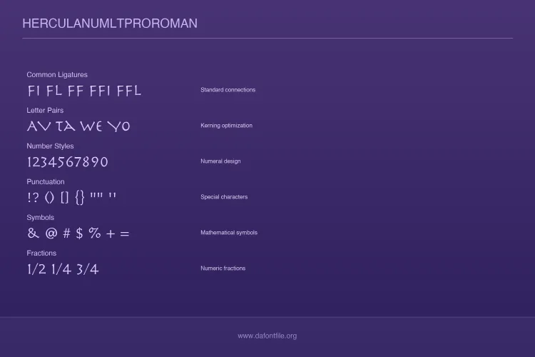 Herculanum LT Pro Font preview 6 – Display Fonts font sample