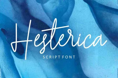 Hesterica Font free download – Script And Handwritten preview