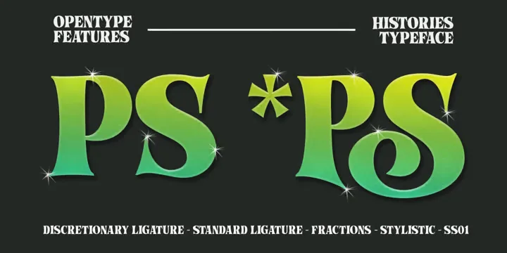 Histories Font preview 10 – Font Family font sample