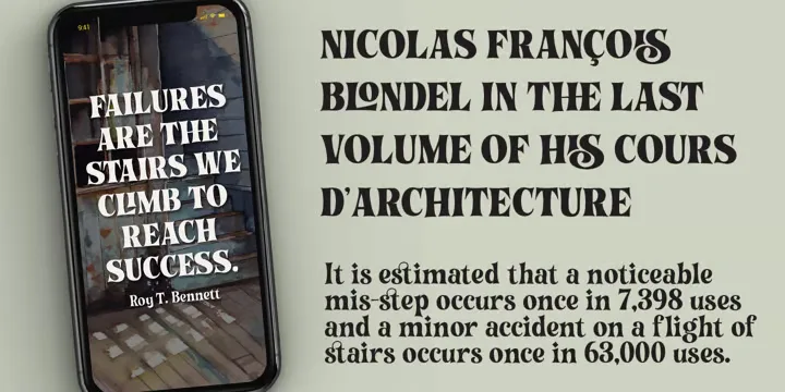 Histories Font preview 6 – Font Family font sample