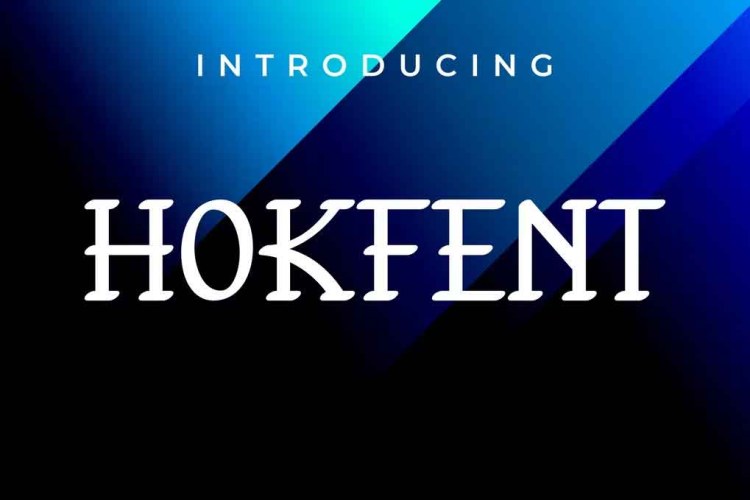 Hokfent Font free download preview 4 – Serif Fonts font