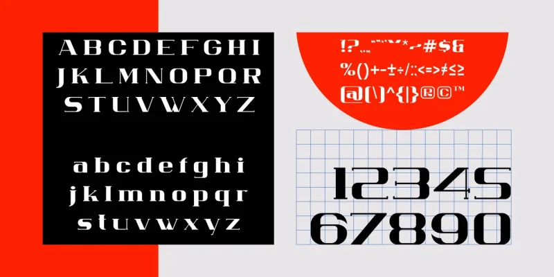 Homrich Font preview 2 – Display Fonts font sample