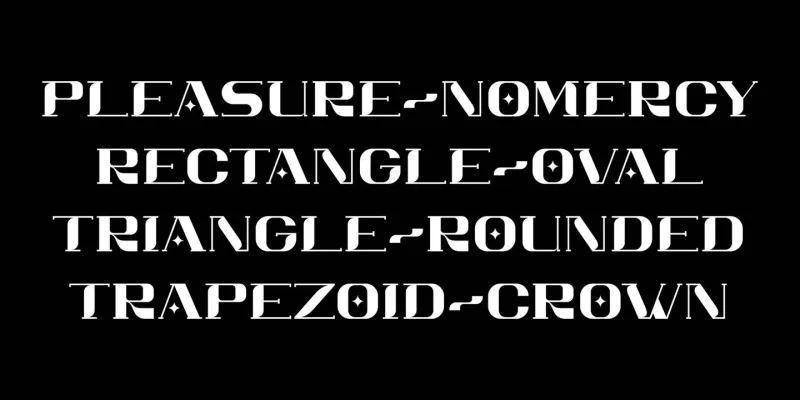 Homrich Font preview 3 – Display Fonts font sample