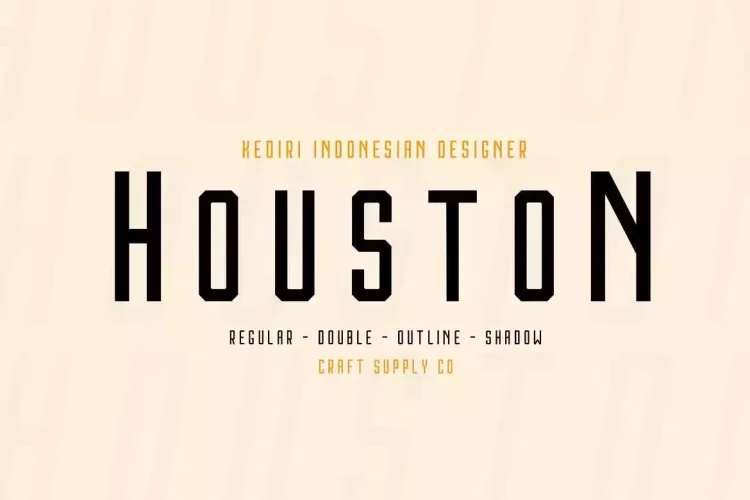 Houston Font preview 8 – Display Fonts font sample